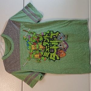 Teenage Mutant Ninja Turtles Tee Shirt with Japanese Letters Rare All Four